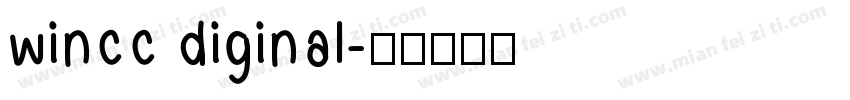 wincc diginal字体转换